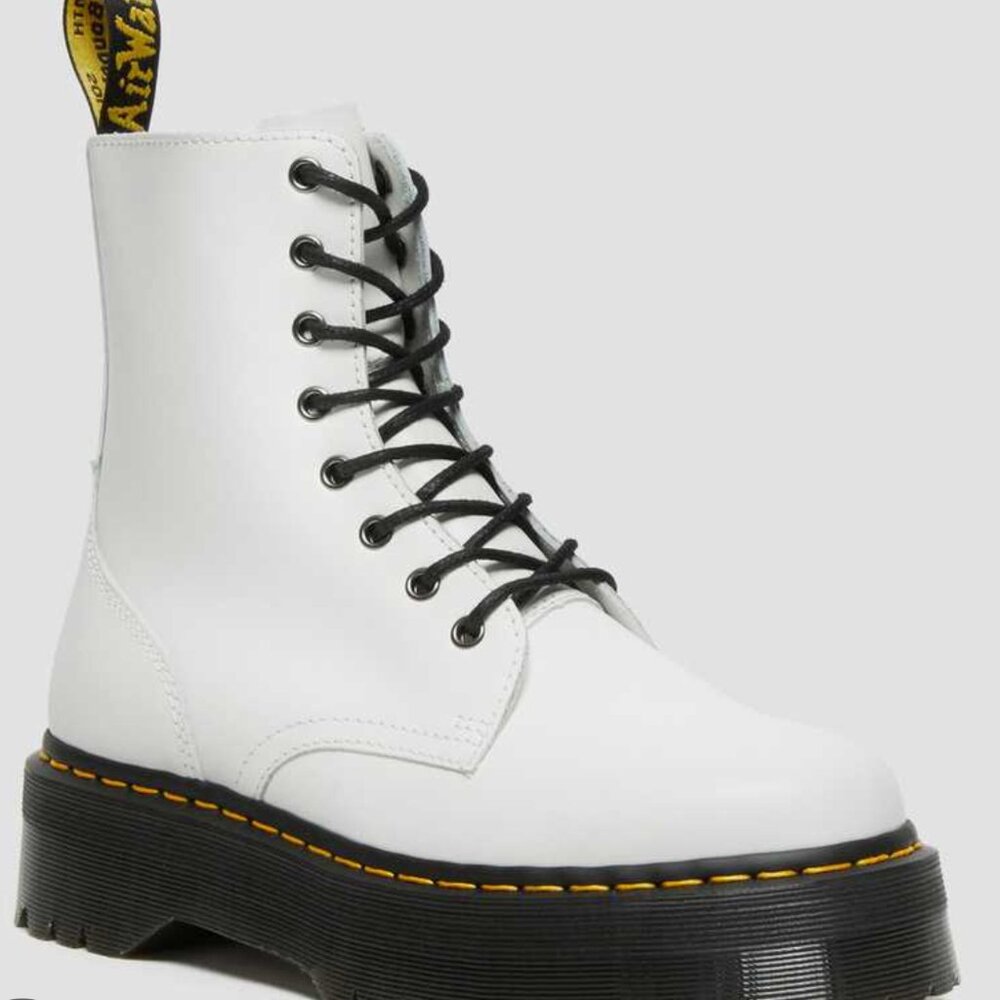White Platform Dr Martens